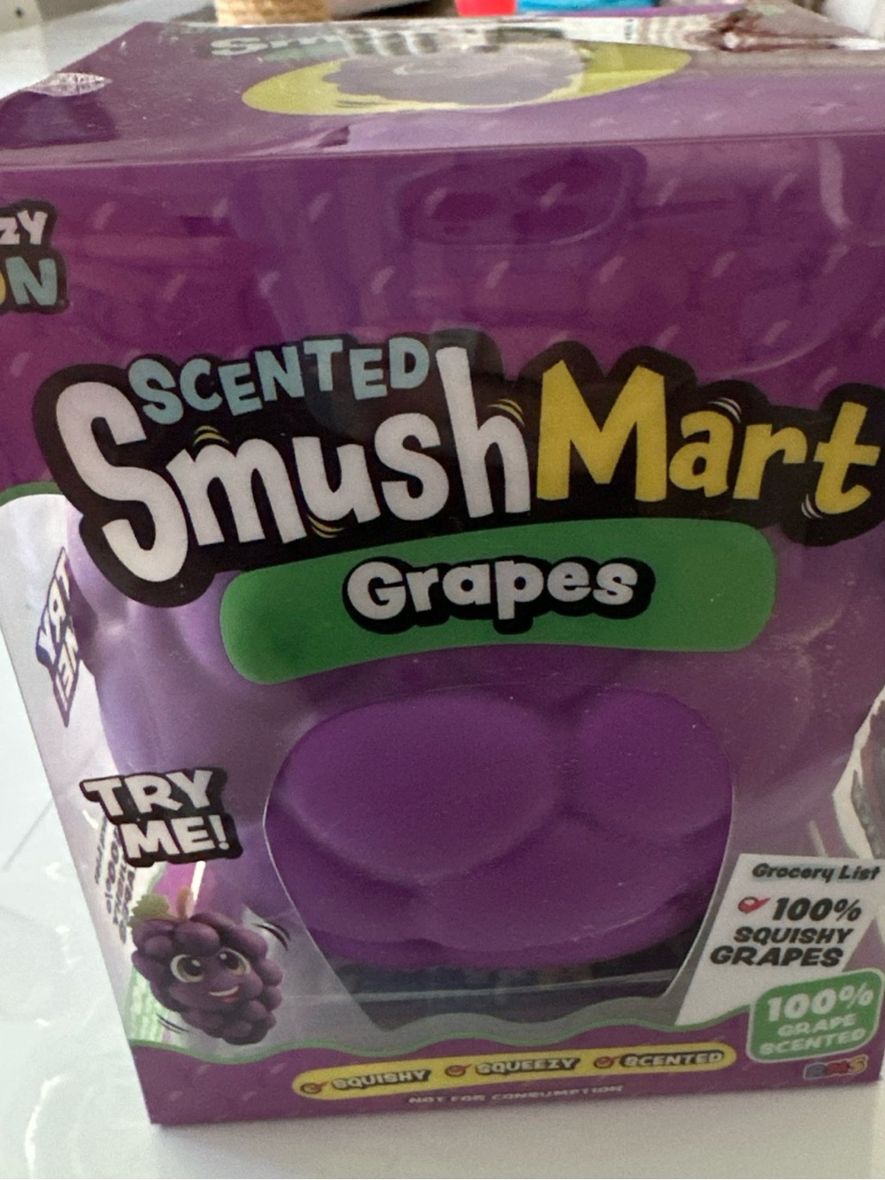 Crazy Fun Scented Grapes Kids Squishy - Purple
